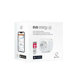 Eve Energy Matter - inteligentne gniazdo elektryczne z funkcją pomiaru zużycia energii (kompatybilność: Apple Home, Samsung Smar
