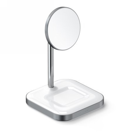 Satechi Magnetic 2in1 - stojąca ładowarka magnetyczna do dwóch urządzeń kompatybilna z ładowaniem MagSafe (space gray) [eol]