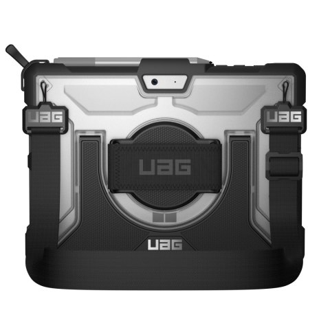 UAG Plasma- obudowa ochronna z wbudowaną podstawką oraz paskiem na dłoń i ramię do Microsoft Surface Go 1/2/3/4 G (ice) [mto]
