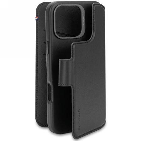 Decoded Leather Detachable Wallet - skórzana obudowa ochronna do iPhone 16 Pro Max kompatybilna z MagSafe (black)