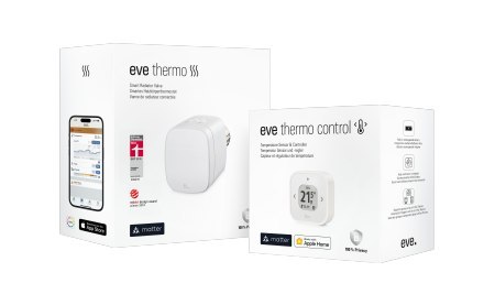 Eve Thermo Comfort Set Matter - zestaw zawierający Eve Thermo oraz Eve Thermo Control (kompatybilność: Apple Home)