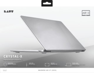 Laut Slim Crystal-X - obudowa ochronna do Macbook  Air 13" M2 2022 / M3 2024 / M4 2025 / M5 2026 (crystal)