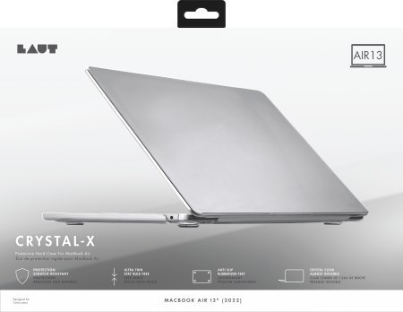 Laut Slim Crystal-X - obudowa ochronna do Macbook  Air 13" M2 2022 / M3 2024 / M4 2025 / M5 2026 (crystal)
