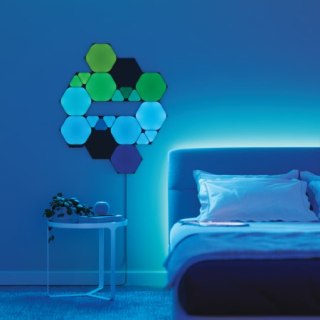 Nanoleaf Shapes Mini Triangles Expansion Pack - dodatkowe panele świetlne (10 paneli świetlnych) (black) [na zamówienie]