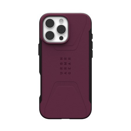 UAG Civilian Magsafe - obudowa ochronna do iPhone 16 Pro Max kompatybilna z MagSafe (bordeaux)