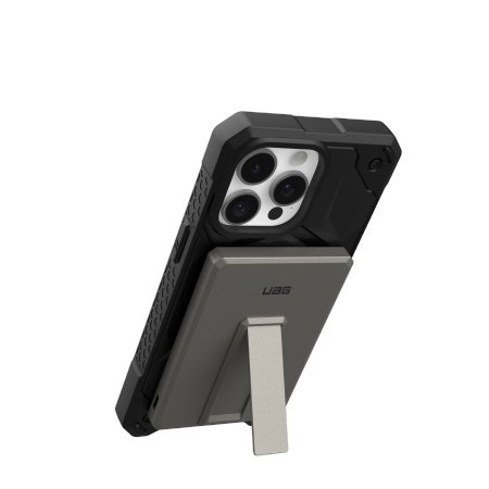 UAG Ultra Slim 5K - powerbank 5000 mAh z podstawką, ładowanie bezprzewodowe 10W, kompatybilny z MagSafe, kabel w zestawie (titan