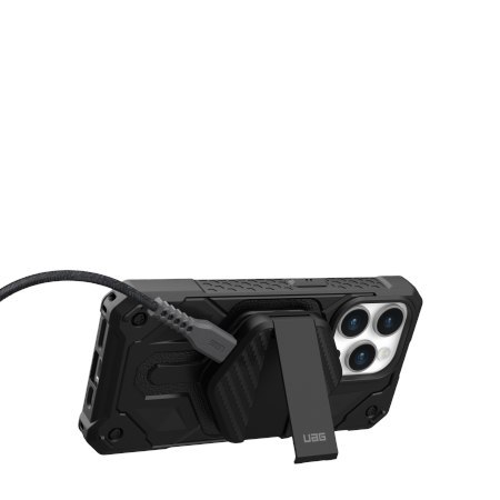 UAG Wireless Charger - bezprzewodowa ładowarka 15W z podstawką, kompatybilna z MagSafe (black / carbon fiber) [mto]