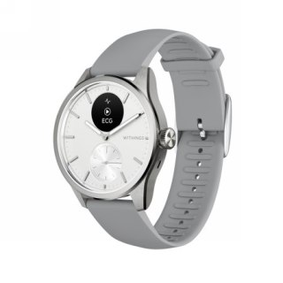 Withings Scanwatch 2 - zegarek z funkcją EKG, pomiarem pulsu i SPO2 oraz mierzeniem aktywności fizycznej i snu (42mm, white). Wy