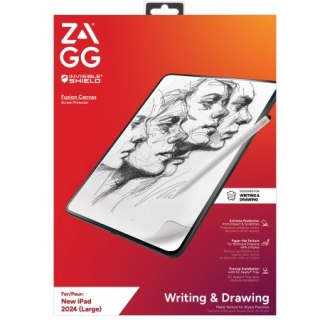 ZAGG InvisibleShield Fusion Canvas - antybakteryjna folia ochronna imitująca papier do iPad Air 13" M2 (2024) / M3 (2025)