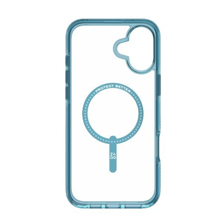ZAGG Santa Cruz Snap - obudowa ochronna do iPhone 16 Plus kompatybilna z MagSafe (retro blue)