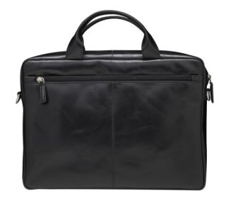 Dbramante1928 Amalienborg - skórzana torba z paskiem na ramię oraz kieszenią na laptop 15" (black)