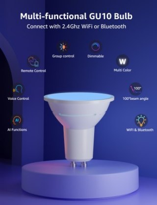 Lepro BP1 AI Smart Bulb GU10 - inteligentne żarówki GU10 (4szt)