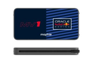 Mophie Powerstation Plus 10K Red Bull Racing MV1 - powerbank 10000 mAh, zintegrowany kabel USB-C oraz lightning (1x port USB-C)