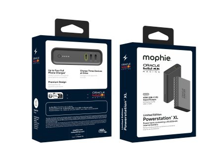 Mophie Powerstation Pro 20K Red Bull Racing - powerbank 20000 mAh, kabel 20 cm USB-C - USB-C w zestawie (3x port USB-C)
