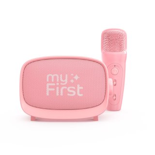 MyFirst Voice 2 - zestaw do karaoke dla dzieci - mikrofon i głośnik bezprzewodowy z efektami modyfikacji dźwięku (pink)