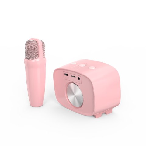 MyFirst Voice 2 - zestaw do karaoke dla dzieci - mikrofon i głośnik bezprzewodowy z efektami modyfikacji dźwięku (pink)