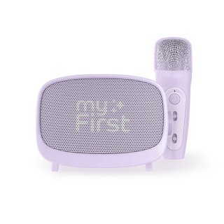 MyFirst Voice 2 - zestaw do karaoke dla dzieci - mikrofon i głośnik bezprzewodowy z efektami modyfikacji dźwięku (purple)