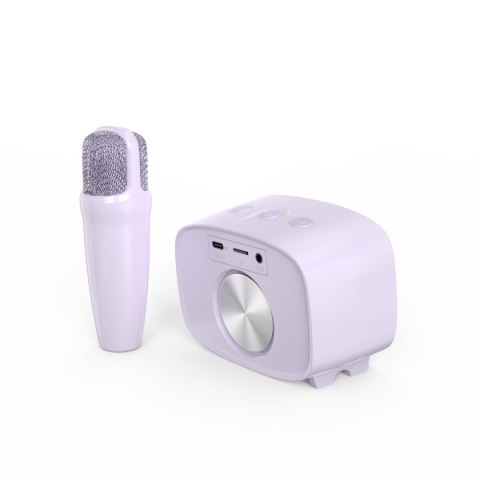 MyFirst Voice 2 - zestaw do karaoke dla dzieci - mikrofon i głośnik bezprzewodowy z efektami modyfikacji dźwięku (purple)