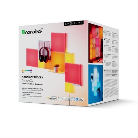 Nanoleaf Blocks Combo XL Starter Kit - panele świetlne (10 sztuk, 1 kontroler)