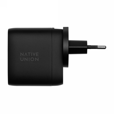 Native Union Fast GaN Charger - ładowarka 67W PD, 2x USB-C, adaptery US/UK/EU w zestawie (black)