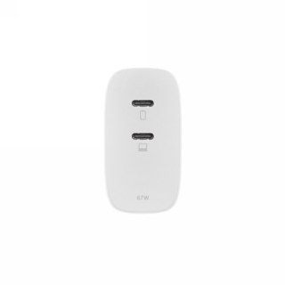 Native Union Fast GaN Charger - ładowarka 67W PD, 2x USB-C, adaptery US/UK/EU w zestawie (white)