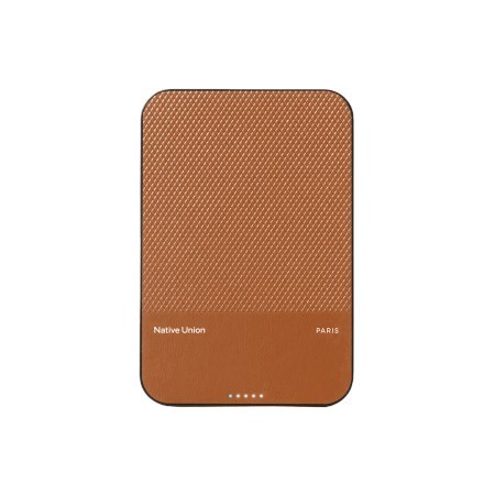 Native Union (Re)Classic Qi2 Power Bank - magnetyczny powerbank 5000 mAh kompatybilny z MagSafe i Qi2, kabel USB-C - USB-C 15 cm