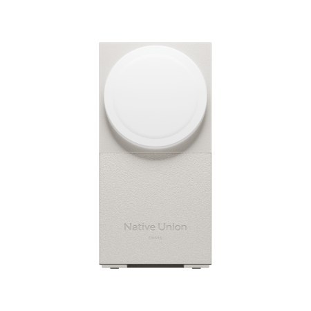 Native Union Rise 2-in-1 Qi2 Wireless Charger - bezprzewodowa ładowarka Qi2 15W do dwóch urządzeń kompatybilna z MagSafe (sandst