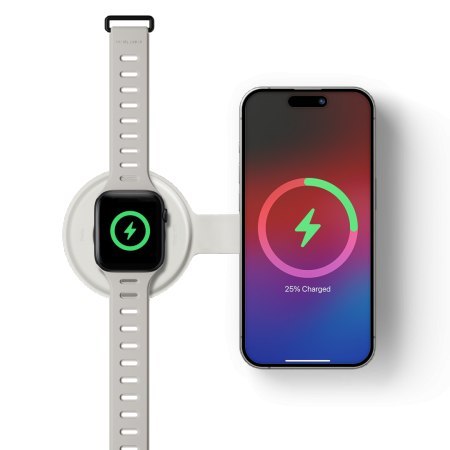 Native Union Voyage 2-in-1 Qi2 Wireless Charger - bezprzewodowa ładowarka podróżna Qi2 15W do dwóch urządzeń kompatybilna z MagS