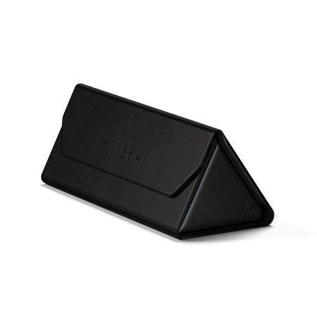 Satechi FindAll Glasses Case - etui na okulary ze skóry wegańskiej z lokalizatorem kompatybilne z Apple Find My (black)