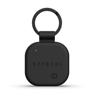 Satechi FindAll Keychain - brelok ze skóry wegańskiej z lokalizatorem kompatybilny z Apple Find My (black)