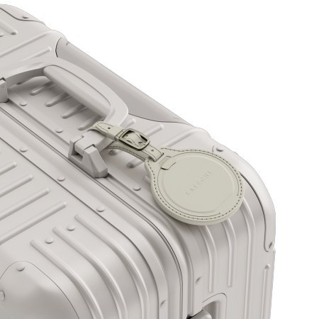Satechi FindAll Luggage Tag - zawieszka do bagażu ze skóry wegańskiej z lokalizatorem kompatybilna z Apple Find My (sand)