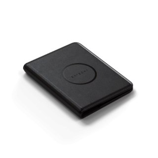 Satechi FindAll Passport Cover - etui na paszport ze skóry wegańskiej z lokalizatorem kompatybilne z Apple Find My (black)