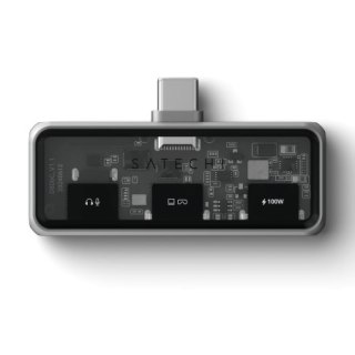 Satechi Mobile XR Hub with Audio - mobilny adapter USB-C (1x USB-C 100W PD, 2.0 data i audio, 1x USB-C DP 1.4 4K@60Hz, 3.0 10 Gb
