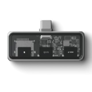 Satechi Mobile XR Hub with microSD Reader - mobilny adapter USB-C (1x USB-C 100W PD, 2.0 data i audio, 1x USB-C DP 1.4 4K@60Hz, 