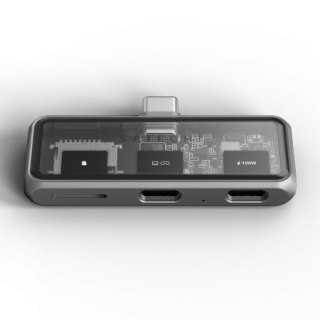 Satechi Mobile XR Hub with microSD Reader - mobilny adapter USB-C (1x USB-C 100W PD, 2.0 data i audio, 1x USB-C DP 1.4 4K@60Hz, 
