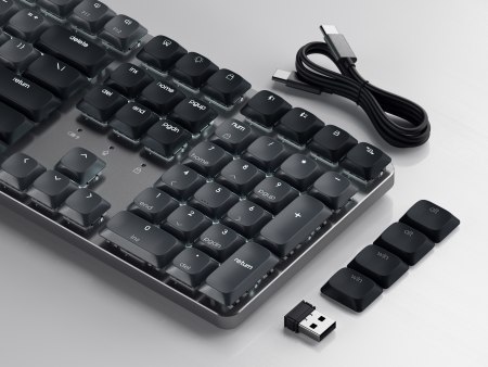 Satechi SM3 Slim Mechanical Backlit Bluetooth Keyboard - bezprzewodowa klawiatura mechaniczna z układem numerycznym (dark)