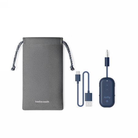 Twelve South AirFly Pro 2 - adapter Bluetooth do wejścia 3,5mm jack kompatybilny z AirPods i innymi słuchawkami Bluetooth, do 2 