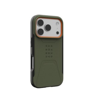 UAG Civilian MagSafe - etui do iPhone 18 Pro / 17 Pro kompatybilne z MagSafe (olive/orange)