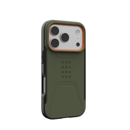 UAG Civilian MagSafe - etui do iPhone 18 Pro / 17 Pro kompatybilne z MagSafe (olive/orange)