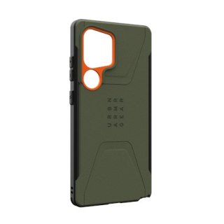 UAG Civilian Pro - obudowa ochronna do Samsung Galaxy S25 Ultra 5G z wbudowanym modułem magnetycznym (olive/orange)