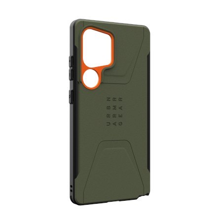 UAG Civilian Pro - obudowa ochronna do Samsung Galaxy S25 Ultra 5G z wbudowanym modułem magnetycznym (olive/orange)