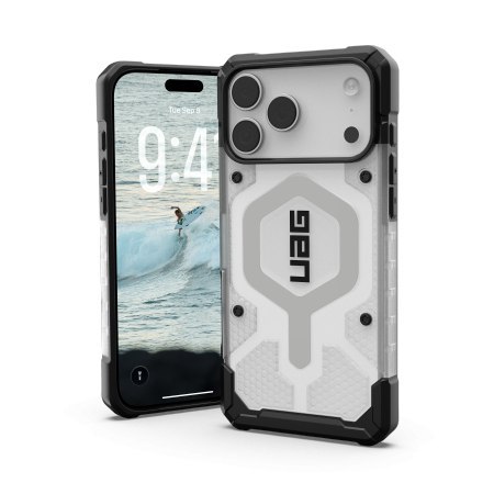 UAG Pathfinder Clear MagSafe - etui do iPhone 18 Pro Max / 17 Pro Max kompatybilne z MagSafe (ice/silver)