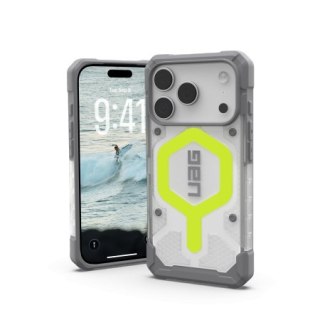 UAG Pathfinder Clear MagSafe - etui do iPhone 18 Pro / 17 Pro kompatybilne z MagSafe (active neon)