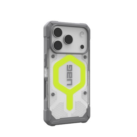 UAG Pathfinder Clear MagSafe - etui do iPhone 18 Pro / 17 Pro kompatybilne z MagSafe (active neon)