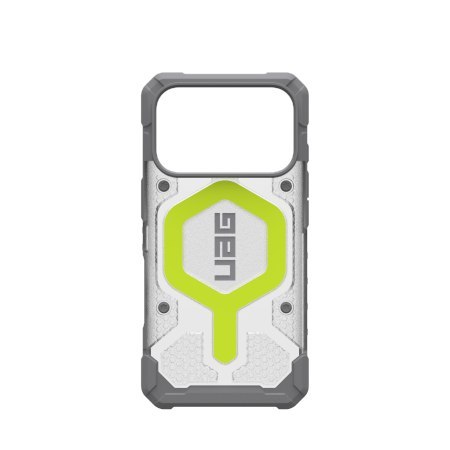 UAG Pathfinder Clear MagSafe - etui do iPhone 18 Pro / 17 Pro kompatybilne z MagSafe (active neon)