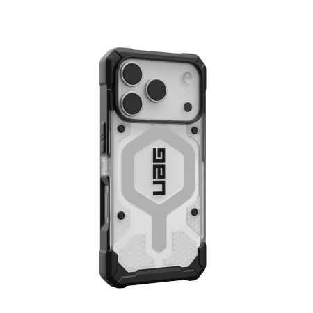 UAG Pathfinder Clear MagSafe - etui do iPhone 18 Pro / 17 Pro kompatybilne z MagSafe (ice/silver)