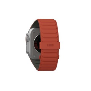 UAG Pathfinder - silikonowy dwustronny pasek magnetyczny do Apple Watch 44mm-49mm (Apple Watch 4-11, SE 1-3, Ultra 1-3) (olive/r