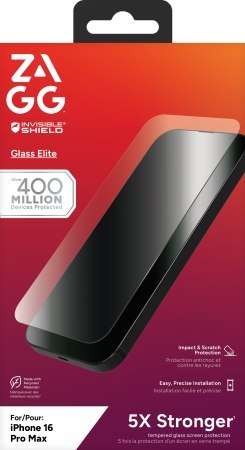 ZAGG InvisibleShield Glass Elite - szkło ochronne do iPhone 16 Pro Max