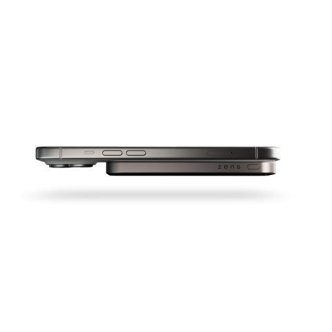 ZENS Slim Qi2 Aluminium Powerbank - magnetyczny powerbank 5000 mAh kompatybilny z MagSafe i Qi2 (black)