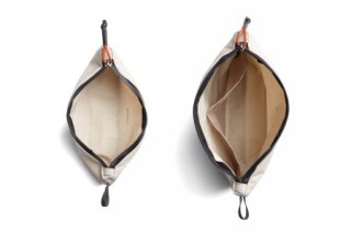 Bellroy Lite Pouch Duo - zestaw dwóch organizerów podróżnych (18 cm x 27 cm x 1,5 cm oraz 8 cm x 23 cm x 6 cm) (ash)